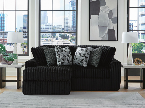 Ashley Midnight-Madness Onyx 2-Piece Sectional with Chaise