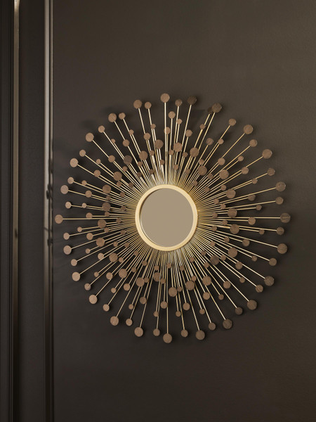 Ashley Morwenna Bronze Gold Finish Accent Mirror