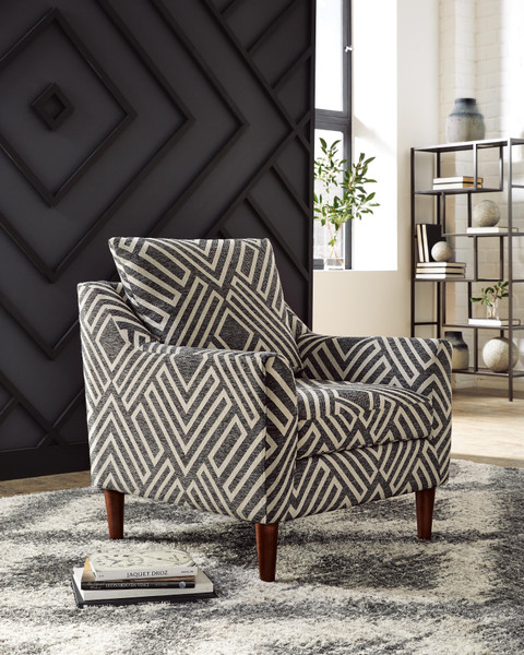 Ashley Morrilton Next-Gen Nuvella Natural Charcoal Accent Chair