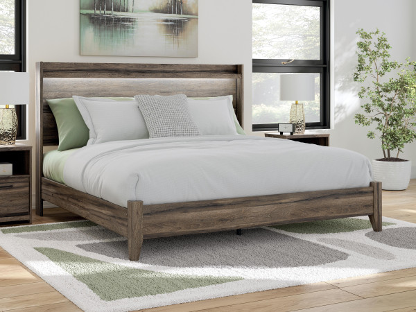 Ashley Baystorm Brown King Panel Bed