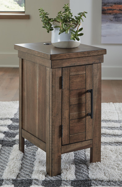 Ashley Moriville Grayish Brown Chairside End Table