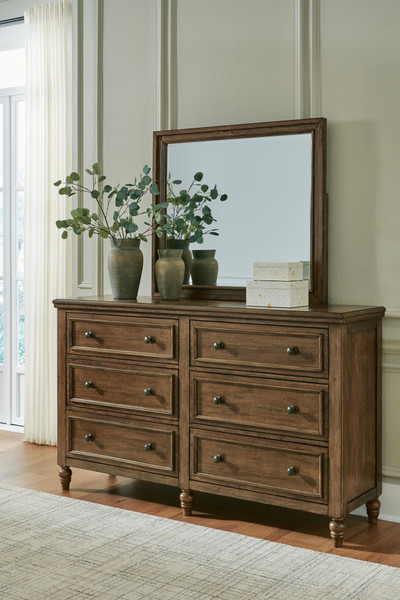 Benchcraft Sturlayne Brown Dresser and Mirror