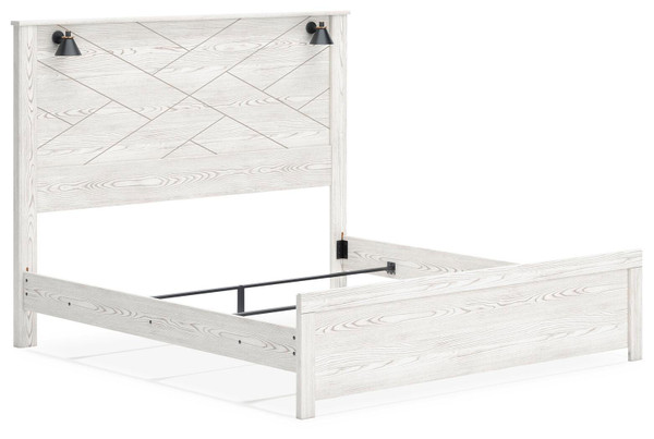 Ashley Gerridan White Gray King Panel Bed B1190/56/58/99