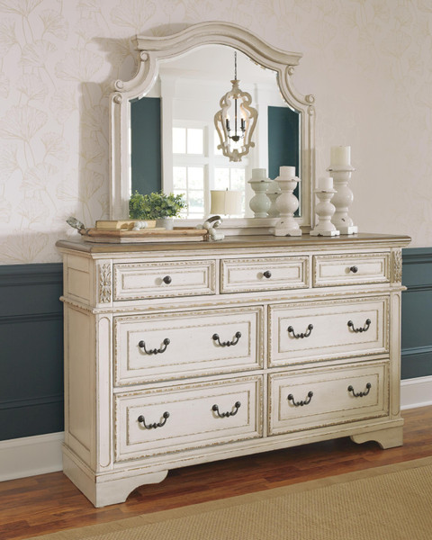 Ashley Realyn Two-tone Dresser and Mirror