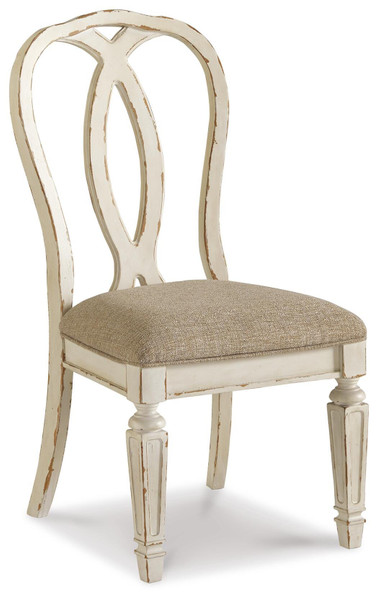 Ashley Realyn Chipped White Dining Chair (Set of 2)