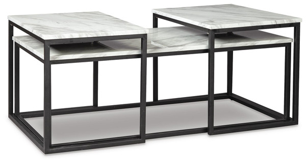 Ashley Donnesta Gray Black Table (Set of 3)