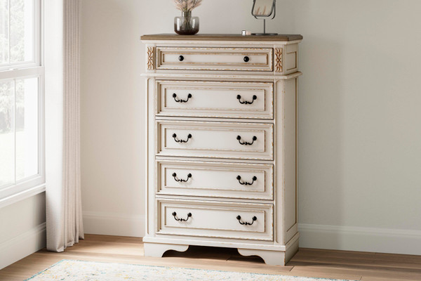 Ashley Realyn Two-tone Chest of Drawers