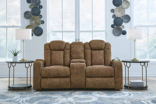 Ashley Wolfridge Brindle Power Reclining Loveseat