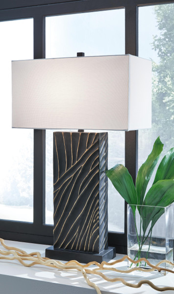 Ashley Bartlen Black Gold Finish Table Lamp