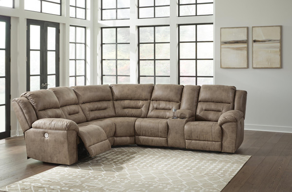 Ashley Ravenel Fossil 3-Piece Power Reclining Sectional 83106/63C/77C/90C
