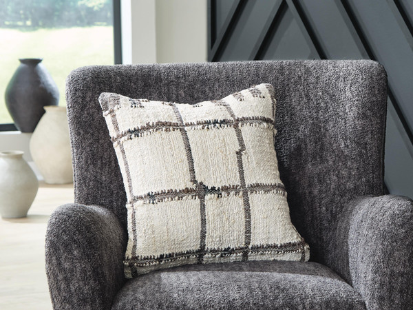 Ashley Wimings Brown Black Cream Pillow (Set of 4)