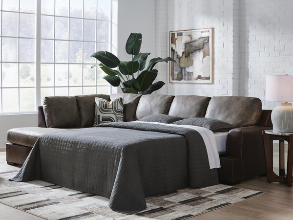 Ashley Baltic-Park Fossil 2-Piece Sleeper Sectional with Chaise