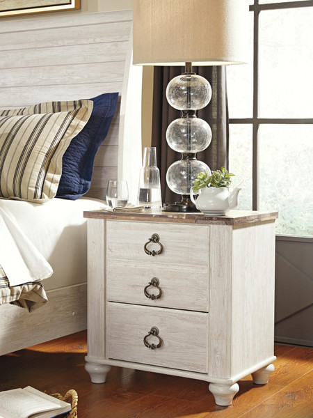 Ashley Willowton Whitewash Nightstand