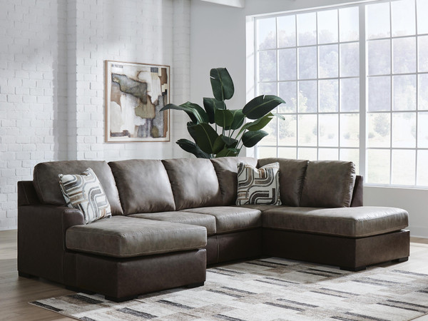 Ashley Baltic-Park Fossil 2-Piece Sectional with Chaise 62703/02/17