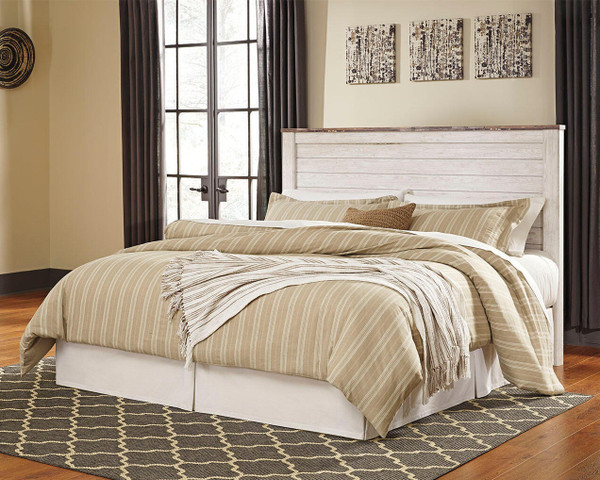 Ashley Willowton Whitewash King/California King Panel Headboard