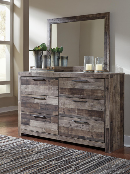 Benchcraft Derekson Multi Gray Dresser and Mirror