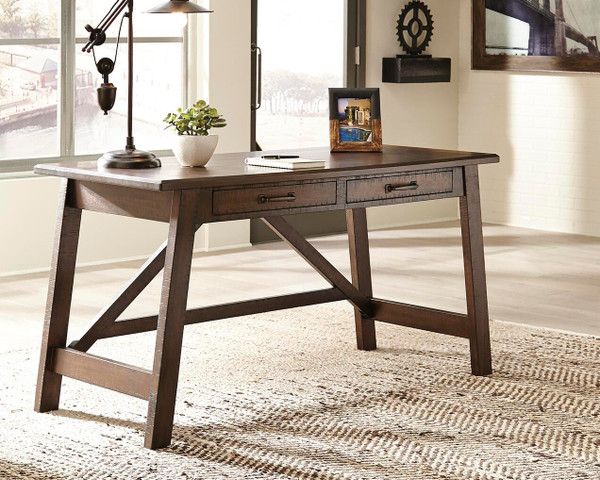 Ashley Baldridge Rustic Brown Home Office Desk