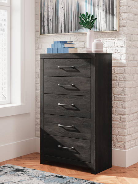 Ashley Delmorta Dark Gray Chest of Drawers
