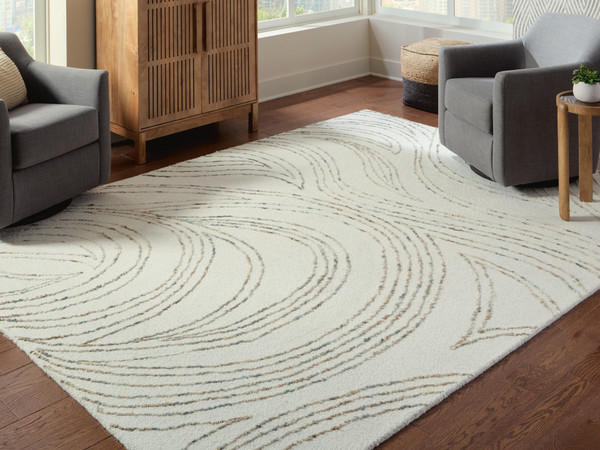 Ashley Deenbury Ivory Green Brown 7'8" x 10' Area Rug