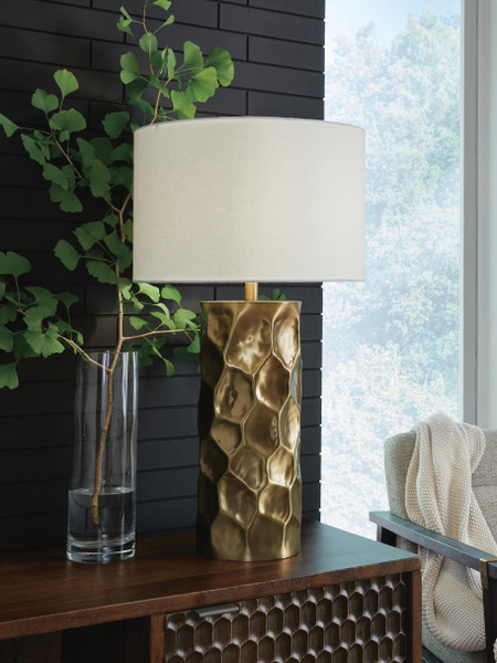 Ashley Marshawn Gold Finish Table Lamp