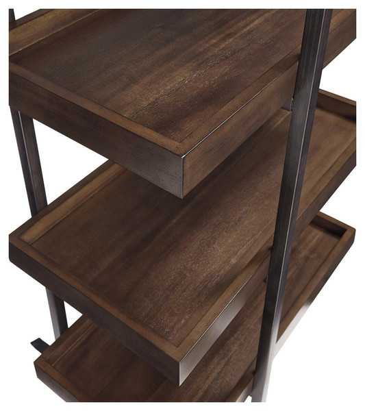 Ashley Starmore Brown Gunmetal 3-Piece Entertainment Center
