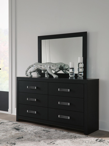 Ashley Raechalla Black Dresser and Mirror