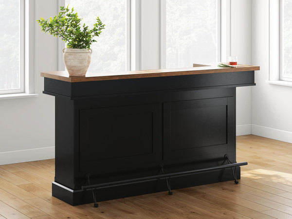 Ashley Wildenauer Brown Black 78" Bar