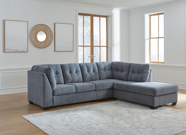Ashley Marleton Denim 2-Piece Sectional with Chaise 55303/17/66