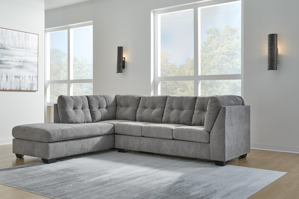Ashley Marleton Gray 2-Piece Sectional with Chaise