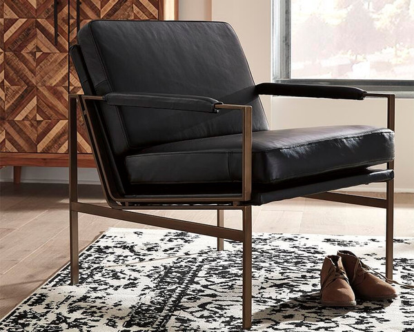 Ashley Puckman Black Accent Chair