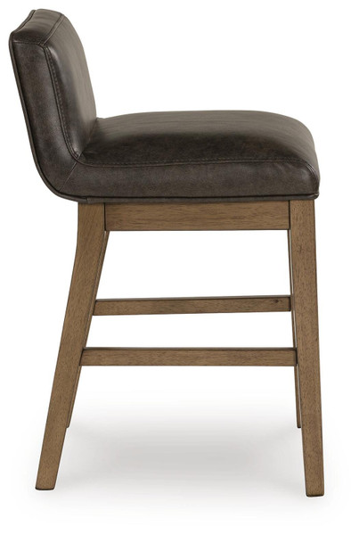 Ashley Cabalynn Oatmeal Light Brown Counter Height Barstool (Set of 2) D974-324