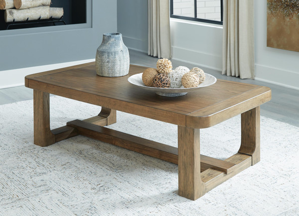 Ashley Cabalynn Light Brown Coffee Table