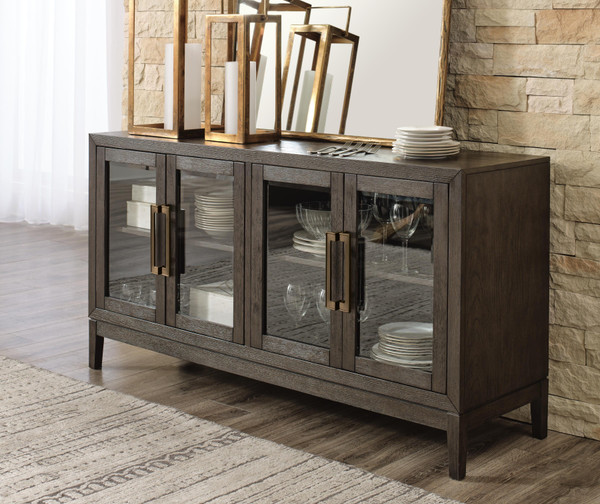 Ashley Burkhaus Dark Brown Dining Server