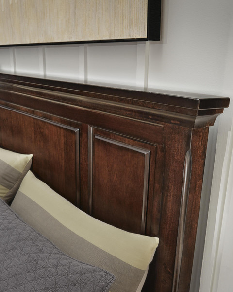 Ashley Porter Rustic Brown Queen Panel Storage Bed