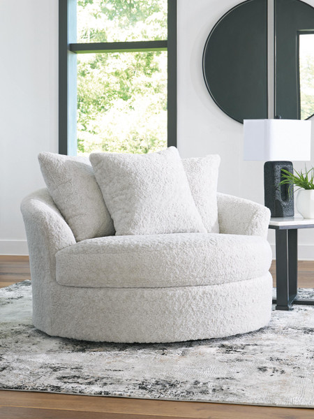 Ashley Snodoodle Arctic Oversized Swivel Accent Chair