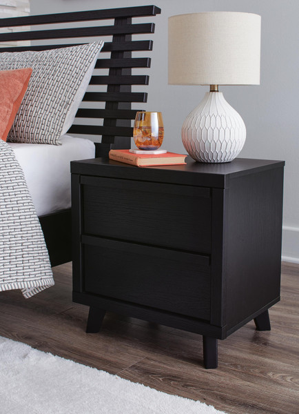 Ashley Danziar Black Nightstand