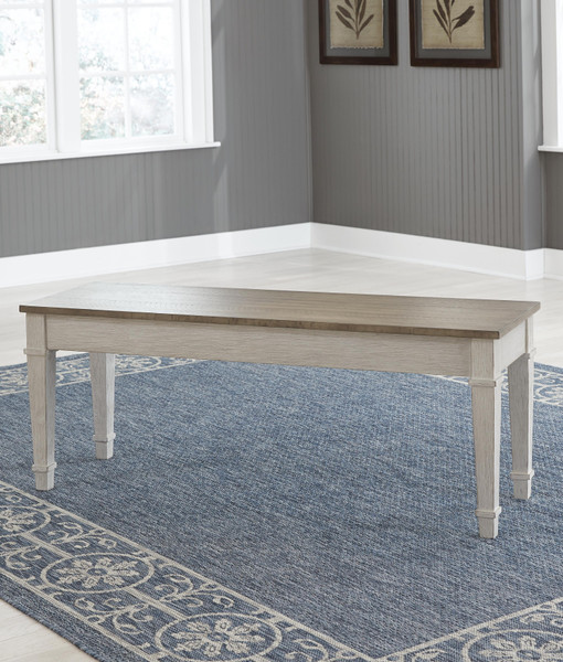 Ashley Skempton White Light Brown Storage Bench