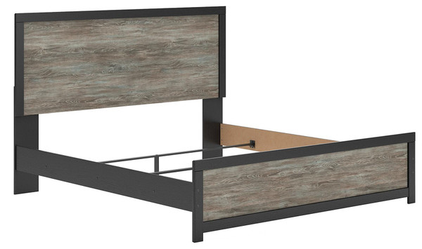 Ashley Jonnifer Black Gray King Panel Bed