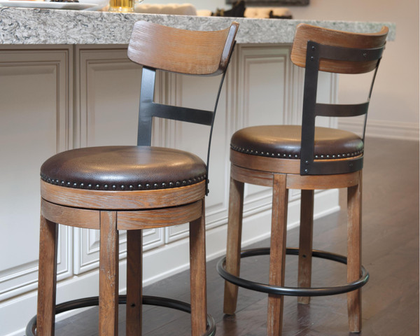 Ashley Pinnadel Light Brown Counter Height Bar Stool