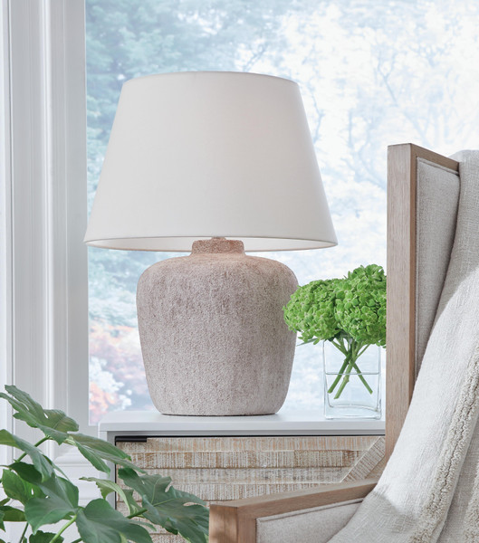 Ashley Danry Distressed Cream Table Lamp
