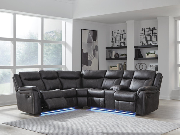 Ashley Perarrygin Carbon 2-Piece Reclining Sectional