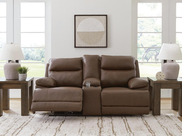 Ashley VonRyan Tobacco Power Reclining Loveseat