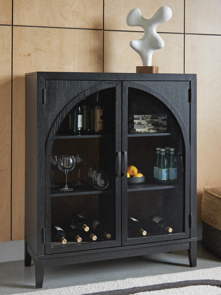 Ashley Armenleigh Black Brown Accent Cabinet