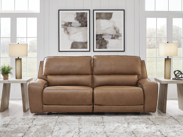 Ashley Silverbrooke Caramel Power Reclining Sofa