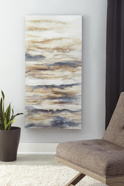 Ashley Joely Blue Tan Wall Art