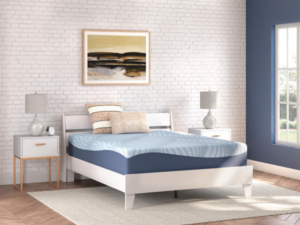 Ashley Peak 2.0 12 Memory Foam Light Blue California King Mattress
