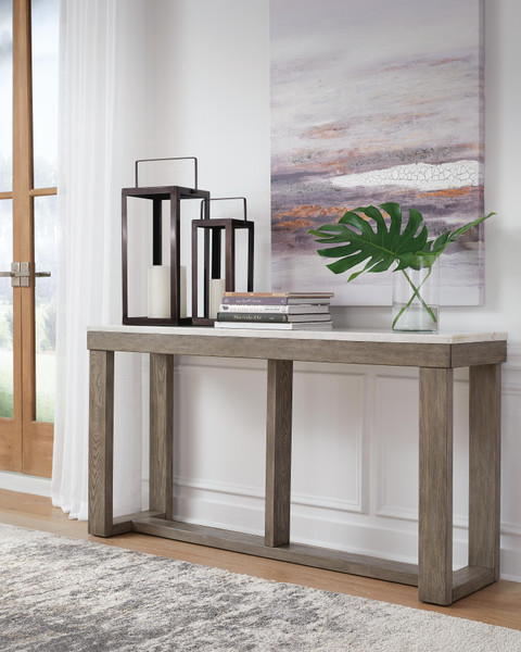 Ashley Loyaska Brown Ivory Sofa Table