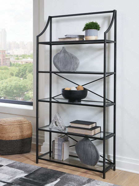 Ashley Dakerwell Antique Black 72" Bookcase