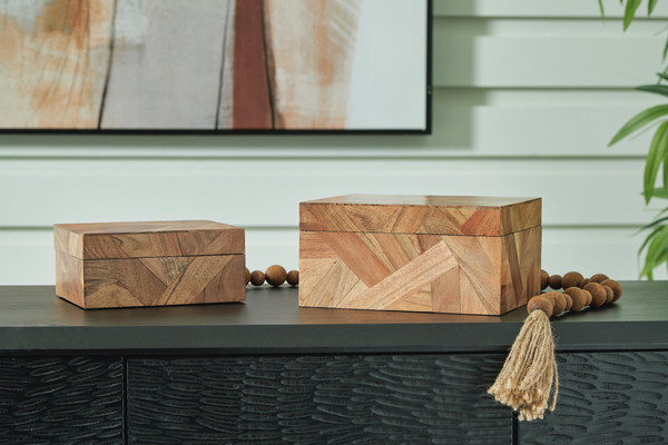 Ashley Antford Brown Box (Set of 2)