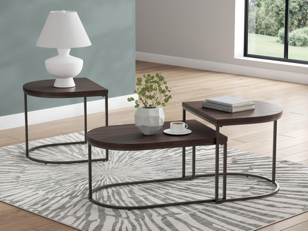 Ashley Vanmore Dark Brown Table (Set of 3)